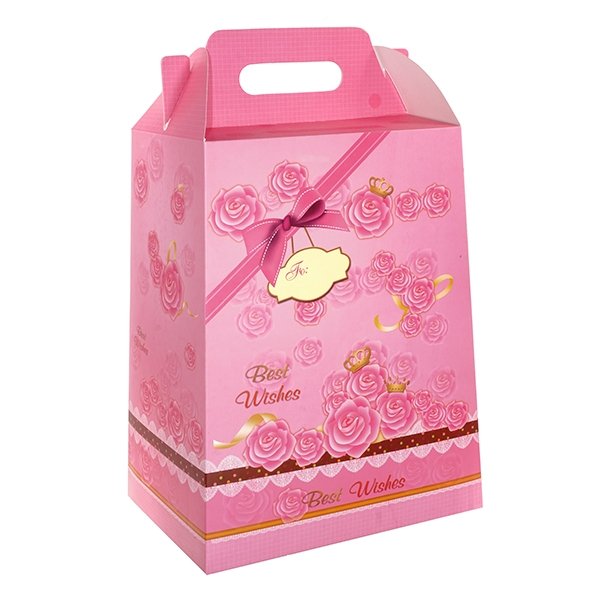 

Коробка-пакет подарочная 28x20x43 см Remeco 265778, Розовый