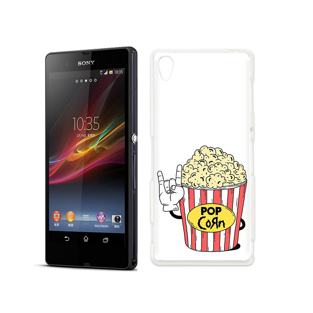 

Чехол MyPads Tocco для Sony Xperia Z крутой попкорн, Прозрачный, Tocco