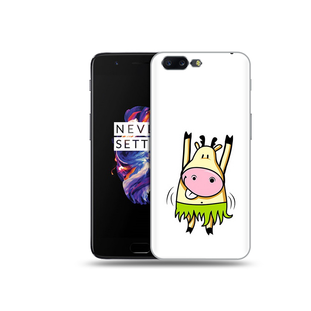 

Чехол MyPads Tocco для OnePlus 5 Веселая корова, Прозрачный, Tocco