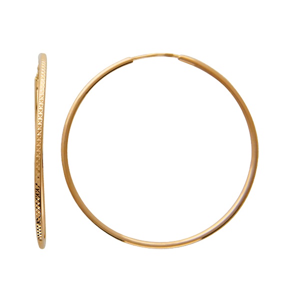 

Серьги конго из красного золота Эстет 01С714840, 01С714840