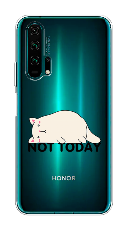

Чехол на Honor 20 Pro "Cat not today", Белый;розовый;черный, 69350-1