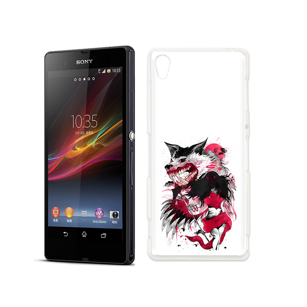 

Чехол MyPads Tocco для Sony Xperia Z красная шапочка, Прозрачный, Tocco