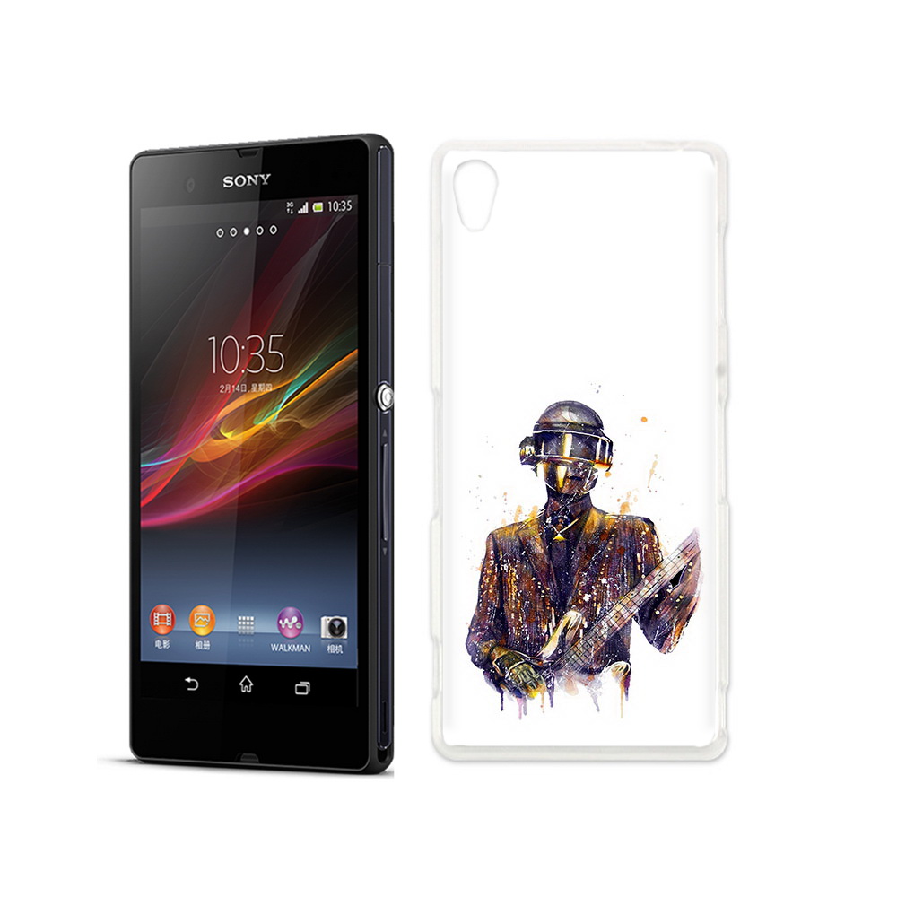 

Чехол MyPads Tocco для Sony Xperia Z космо-гитарист, Прозрачный, Tocco