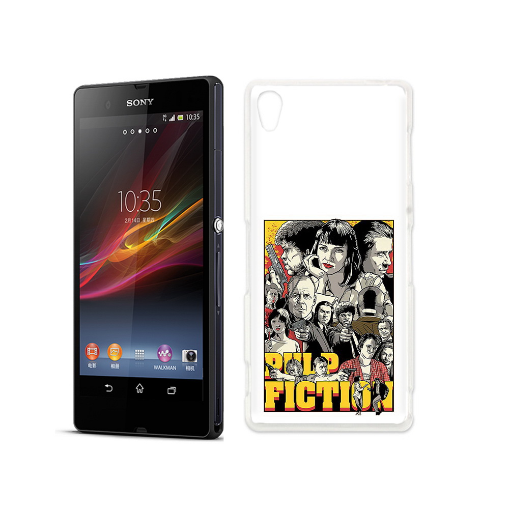 Чехол MyPads Tocco для Sony Xperia Z комикс картинка