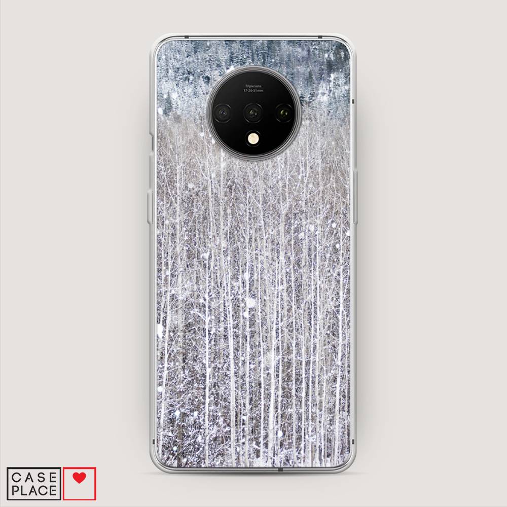 

Чехол на OnePlus 7T "Снежный лес", Бежевый;серый;белый, 150950-5