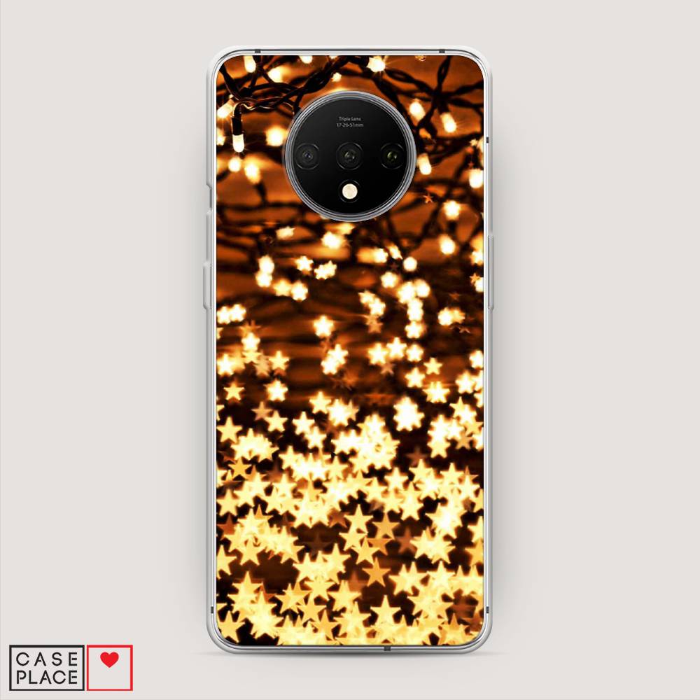 

Чехол на OnePlus 7T "Новогодняя гирлянда", Золотистый, 150950-5