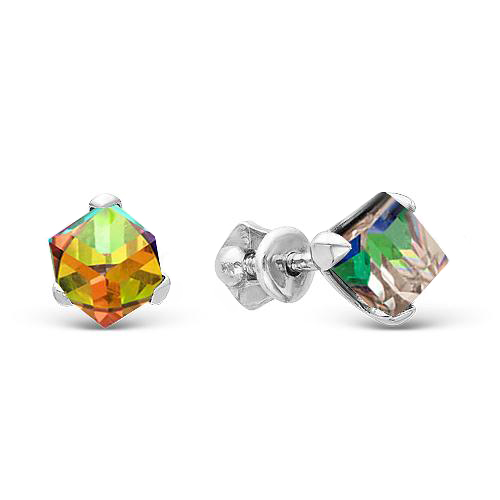 

Серьги из серебра ЯХОНТ Золотой 2708069, кристалл ювелирный, 2708069