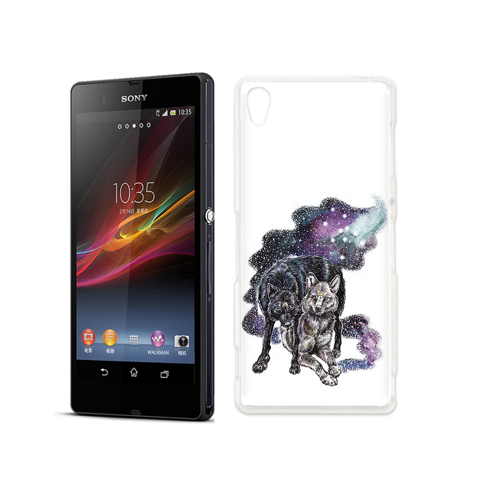 

Чехол MyPads Tocco для Sony Xperia Z звездные волки, Прозрачный, Tocco