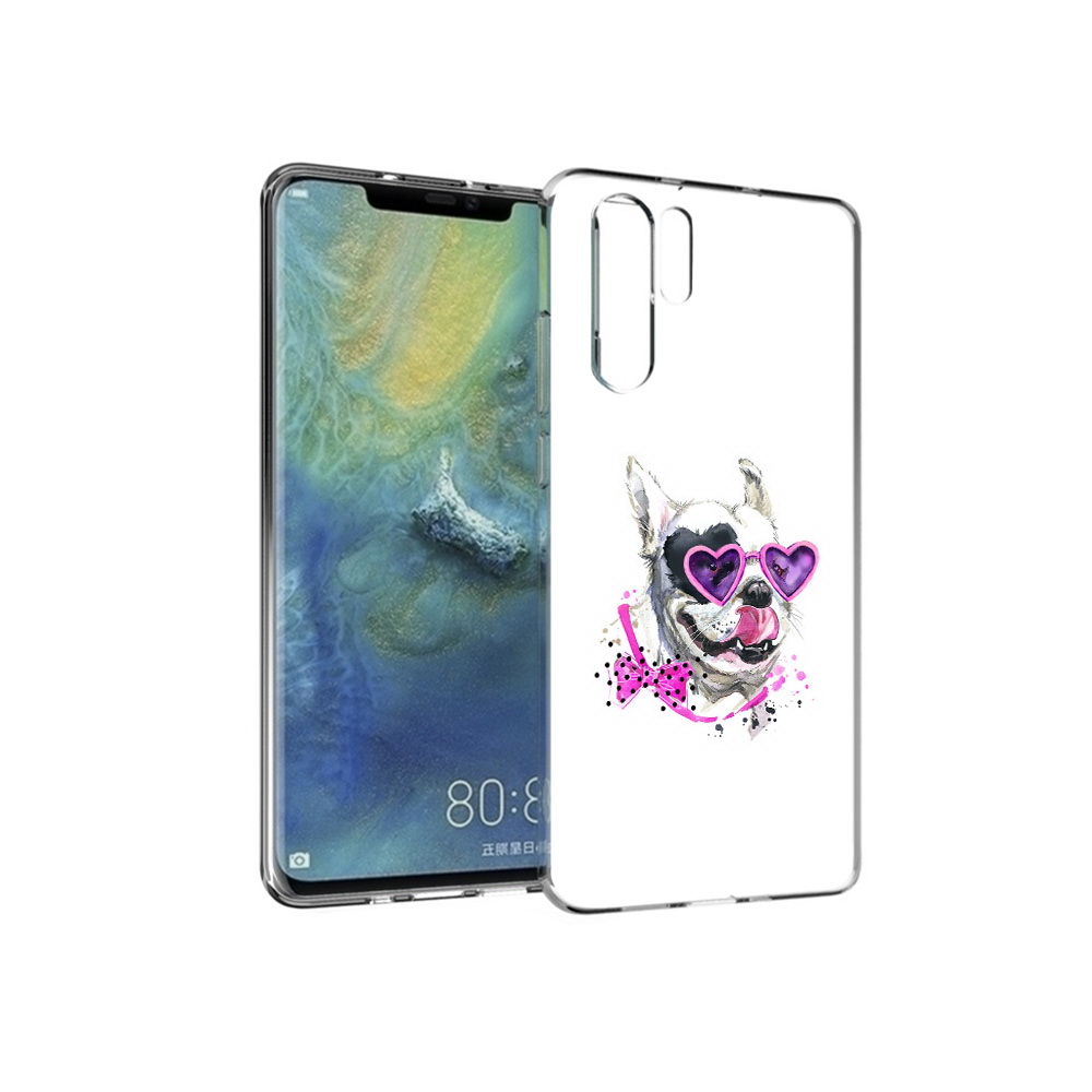

Чехол MyPads Tocco для Huawei P30 Pro акварельный пёс, Прозрачный, Tocco