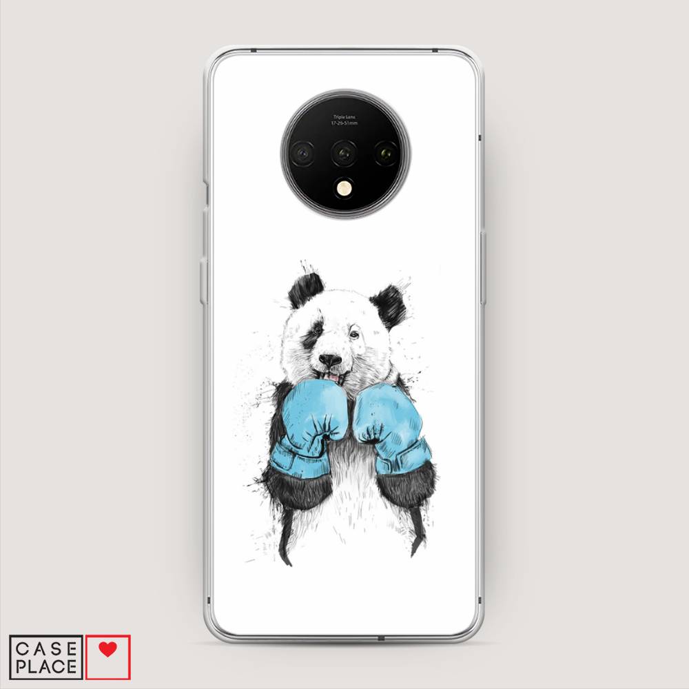 

Чехол на OnePlus 7T "Панда боксер", Голубой;белый;серый, 150950-1