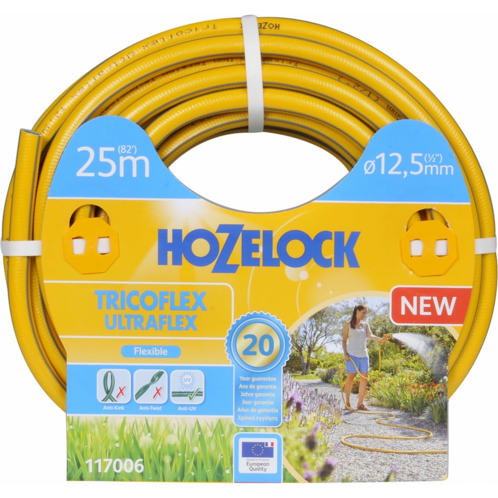 фото Шланг для полива hozelock tricoflex ultraflex 117006 1/2 25 м