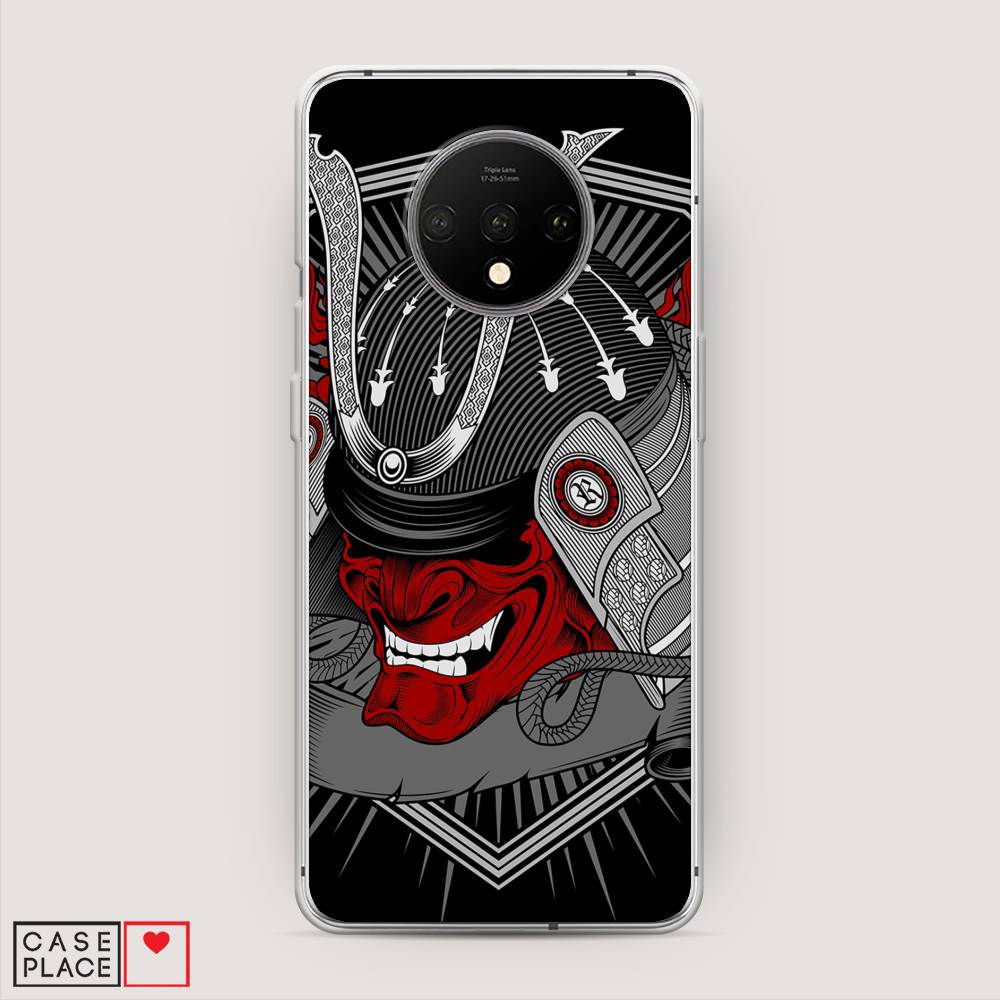 

Чехол на OnePlus 7T "Красная маска самурая", Белый;красный;черный, 150950-4
