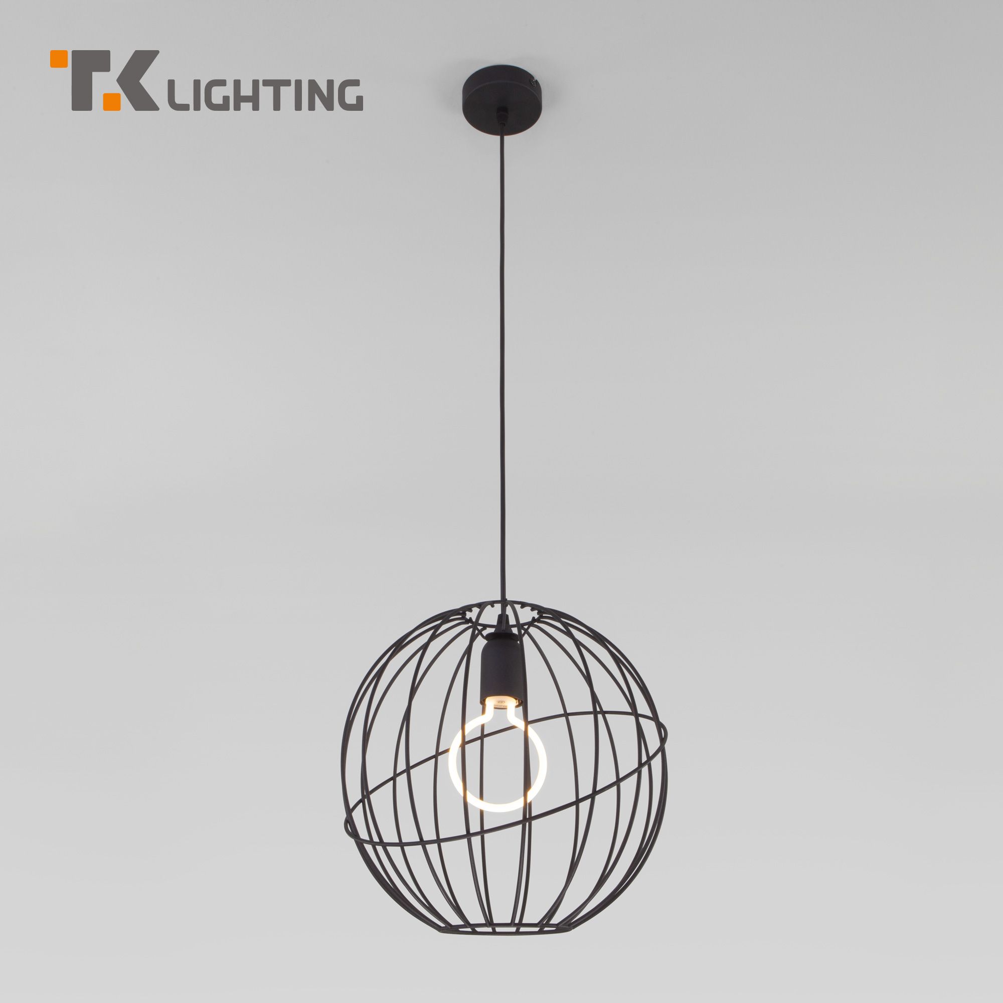 

Подвесной светильник с металлическим плафоном TK Lighting Orbita Black 1 1626 черный лофт