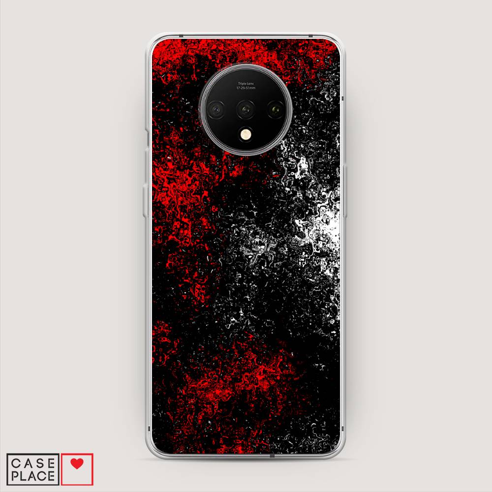 

Чехол на OnePlus 7T "Монотипия", Красный;черный;белый, 150950-3