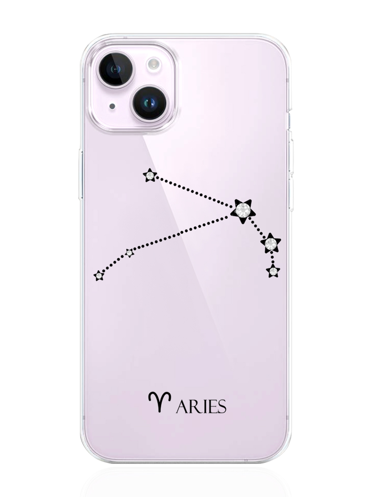 

Чехол MustHaveCase для iPhone 14 Plus с инкрустацией кристаллами Lux Овен Aries, Прозрачный;черный;бежевый, iPhone 14 Plus с инкрустацией кристаллами Lux Знак зодиака Овен Aries