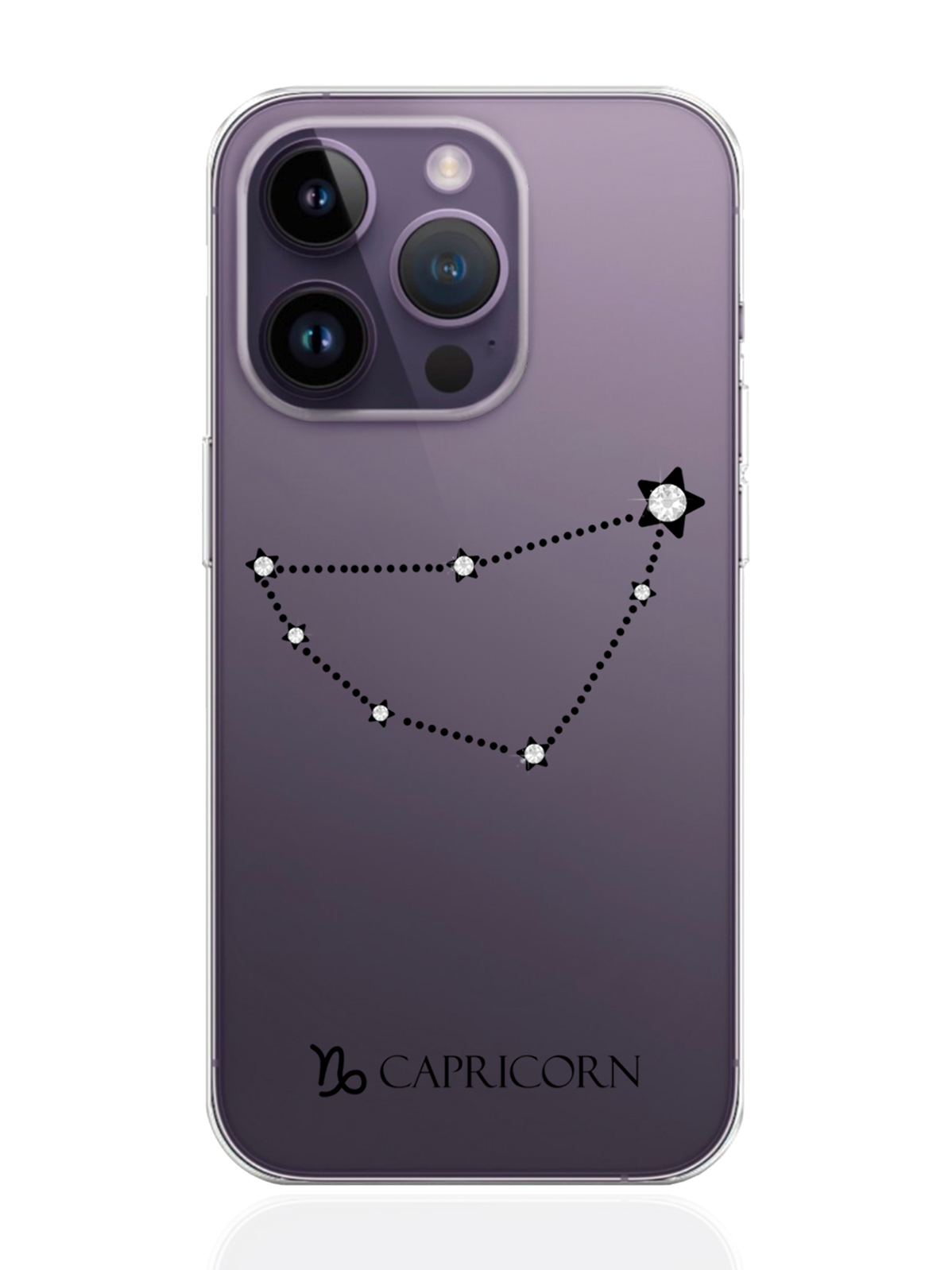 

Чехол MustHaveCase для iPhone 14 Pro с инкрустацией кристаллами Lux Козерог Capricorn, Прозрачный, iPhone 14 Pro с инкрустацией кристаллами Lux Знак зодиака Козерог Capricorn