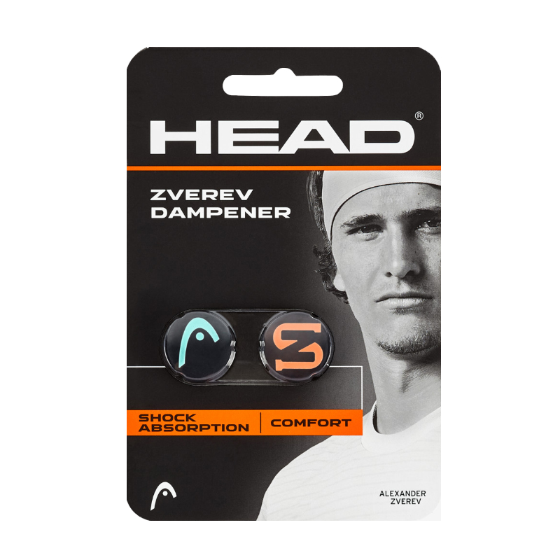 Виброгаситель HEAD Zverev Dampener x2 285120-TEHL, Turquoise/Orange