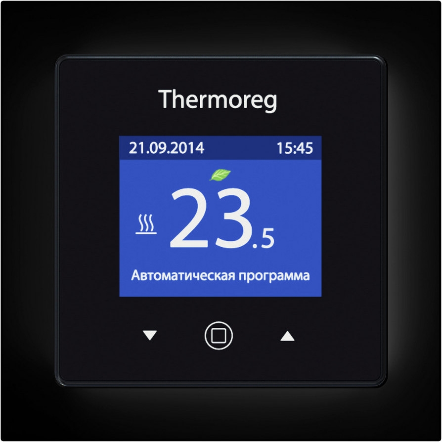 

THERMO Thermoreg TI-700 терморегулятор программируемый для теплого пола с черной рамкой
