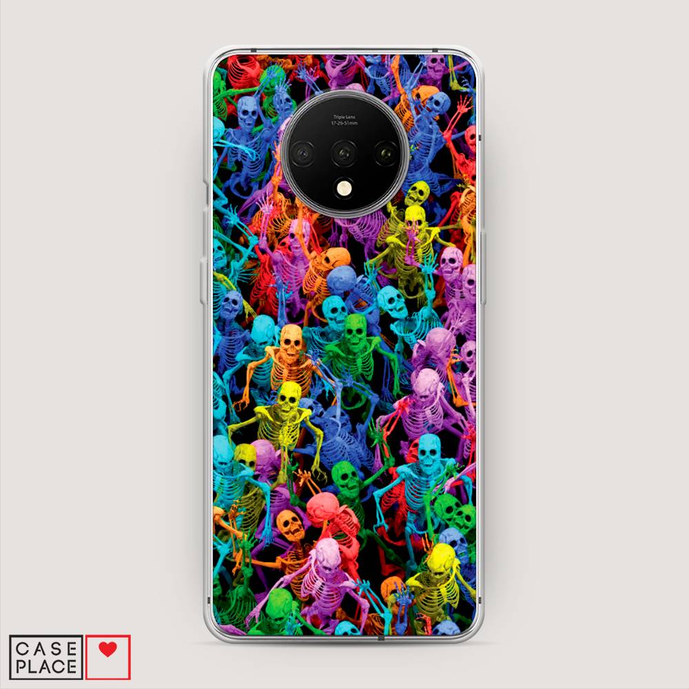 

Чехол на OnePlus 7T "Вечеринка скелетов", Фиолетовый;желтый;оранжевый, 150950-6