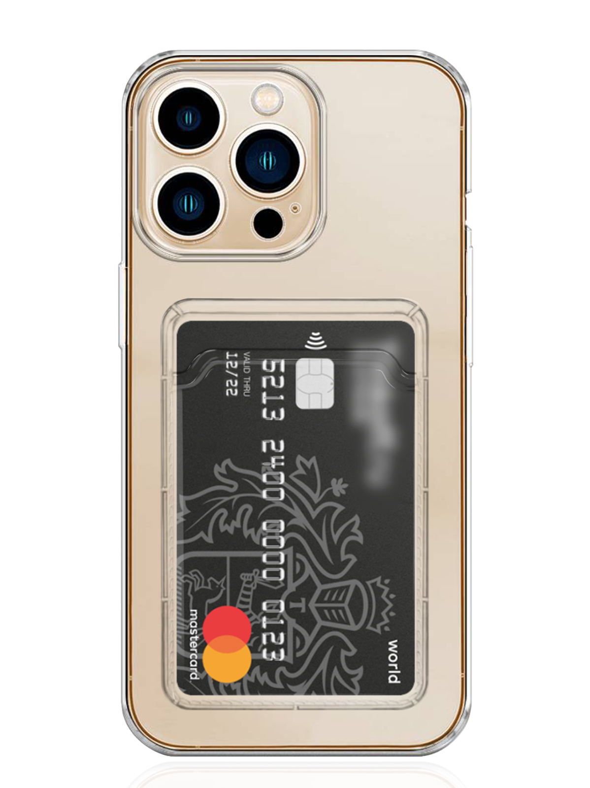 фото Чехол musthavecase с карманом для карт для iphone 14 pro