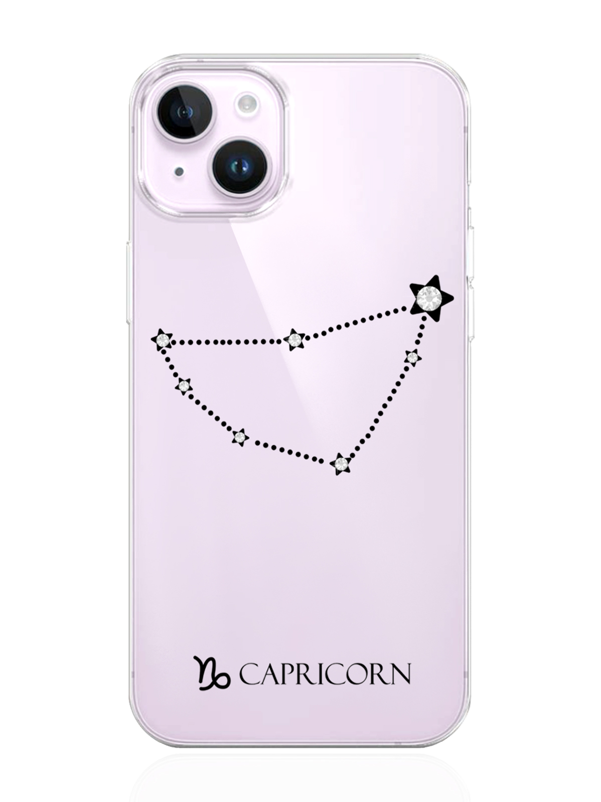 

Чехол MustHaveCase для iPhone 14 с инкрустацией кристаллами Lux Козерог Capricorn, Прозрачный, iPhone 14 с инкрустацией кристаллами Lux Знак зодиака Козерог Capricorn