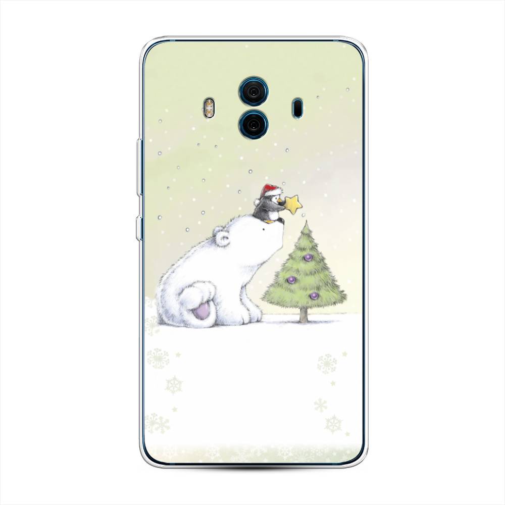

Чехол на Huawei Mate 10 "Украшение елки", Белый;бежевый, 63350-5