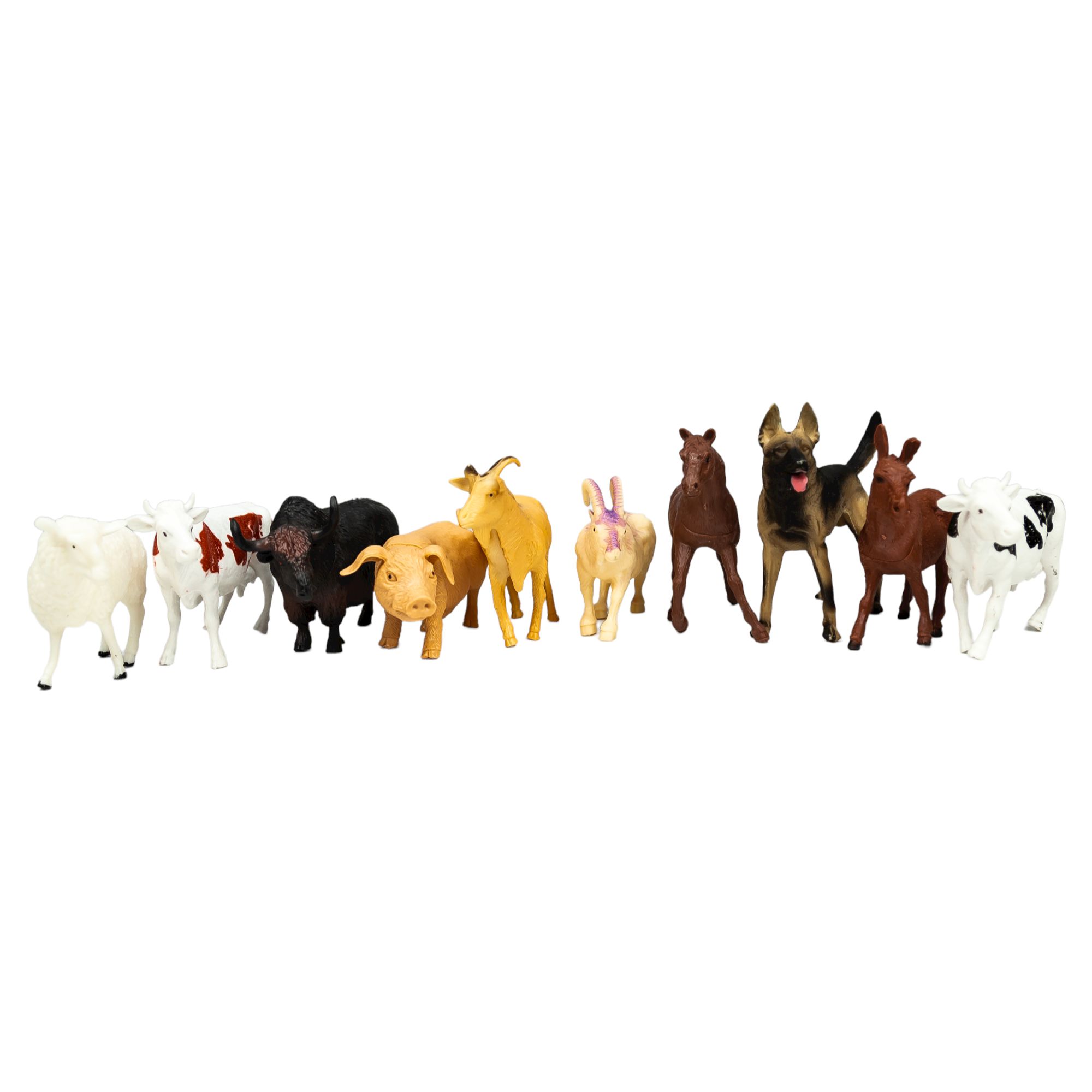 Набор фигурок домашних животных Zhorya Ферма высотой от 5.5 до 11 см 10 шт