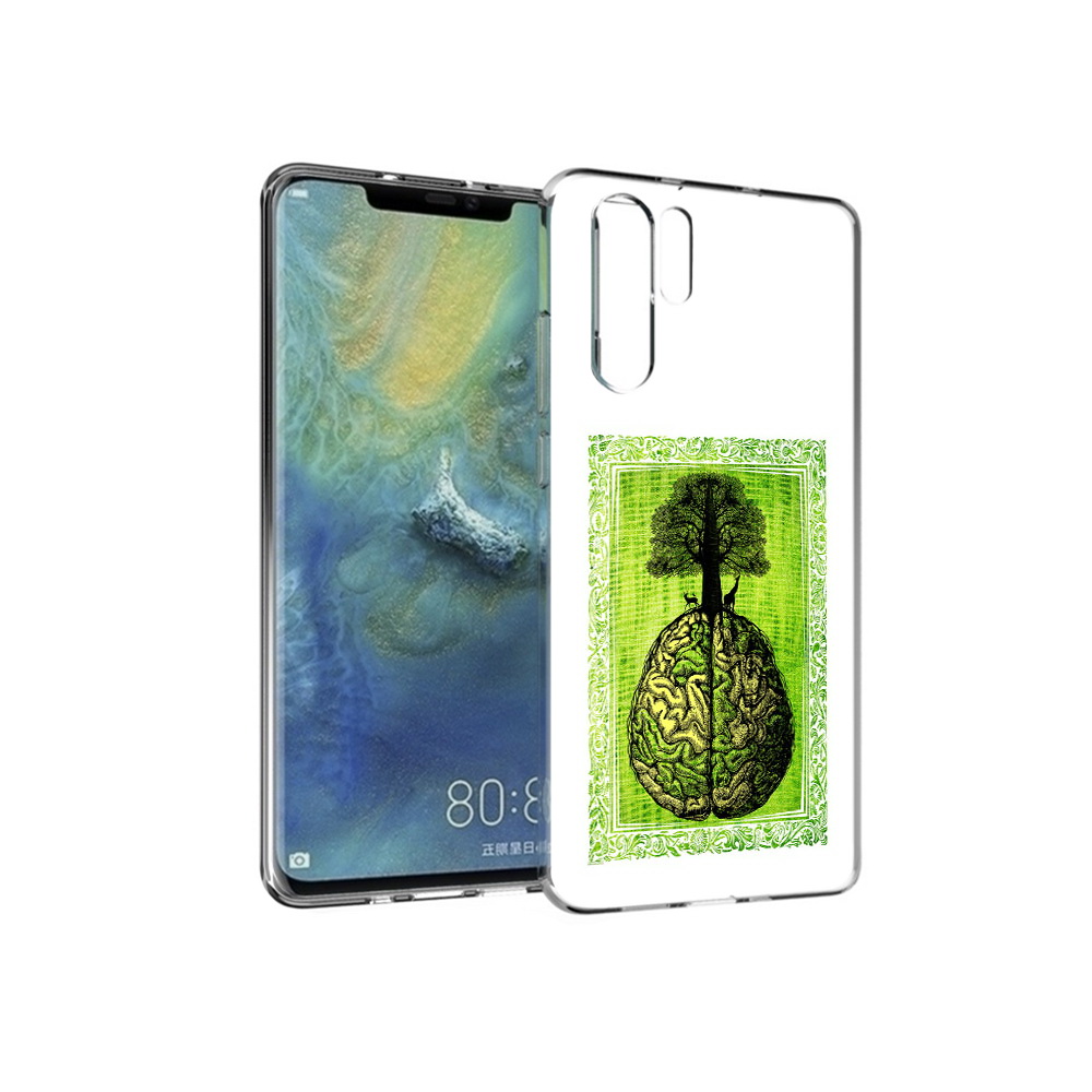 

Чехол MyPads Tocco для Huawei P30 Pro абстракция здоровый мозг, Прозрачный, Tocco