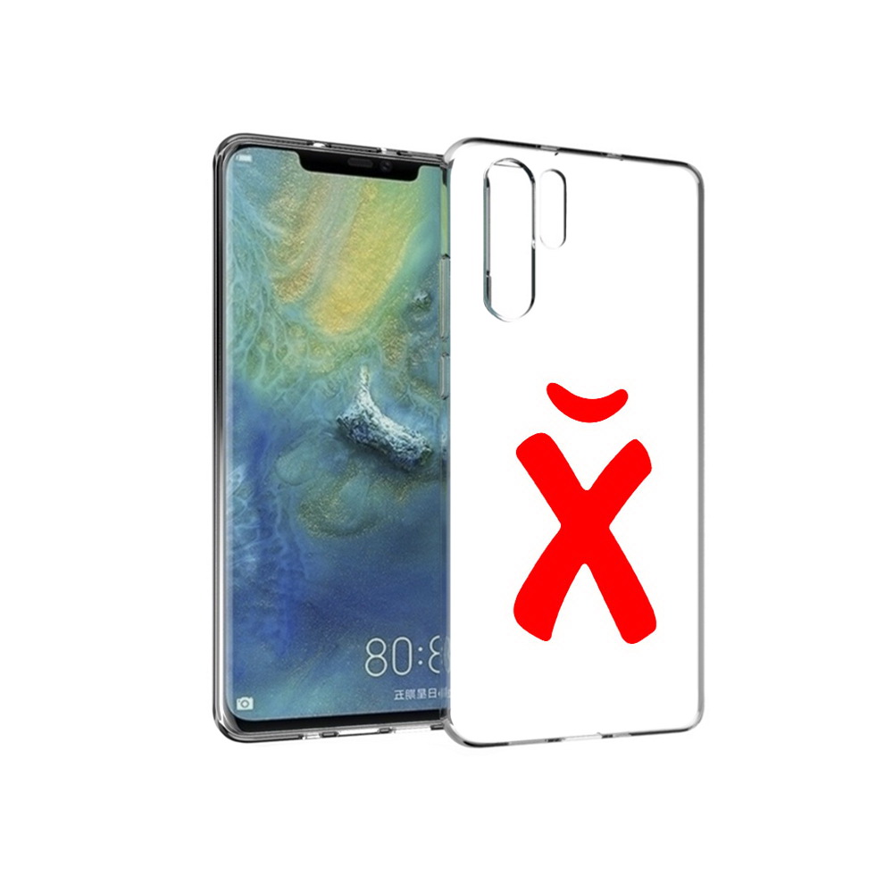 

Чехол MyPads Tocco для Huawei P30 Pro абстракция буква х, Прозрачный, Tocco