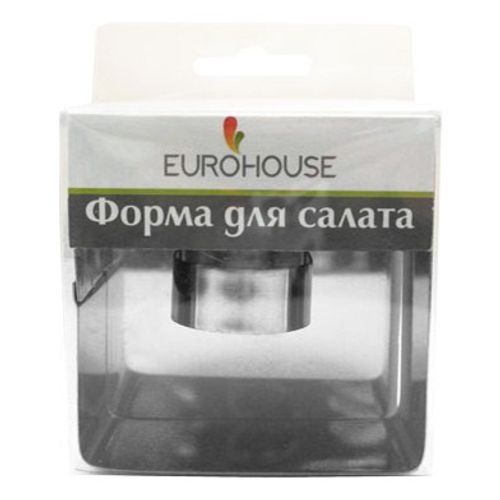 

Форма для салатов Eurohouse квадрат с прессом 8 х 4 см