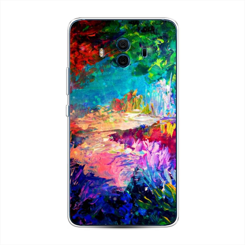 

Чехол на Huawei Mate 10 "Лес-гуашь", Синий;розовый;зеленый, 63350-4