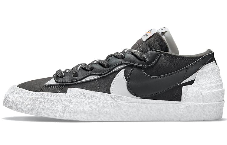 

Кеды унисекс Nike Sacai x Nike Blazer Low Iron Grey черные 45.5 EU, Черный, Sacai x Nike Blazer Low Iron Grey