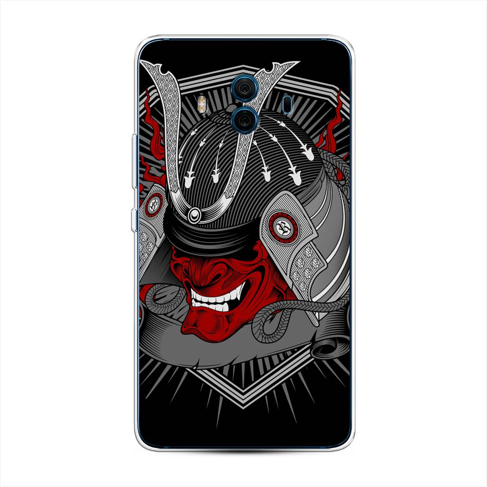

Чехол на Huawei Mate 10 "Красная маска самурая", Белый;красный;черный, 63350-4