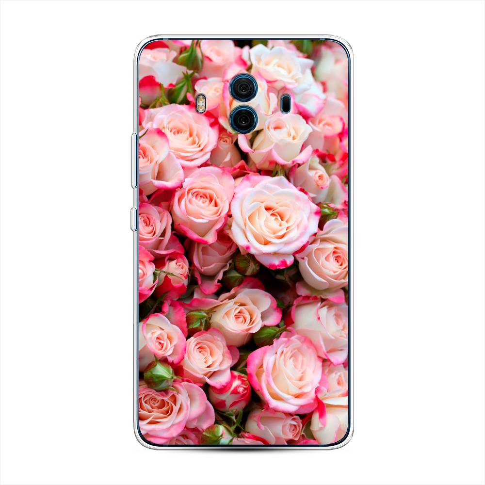 

Чехол на Huawei Mate 10 "Много роз", Розовый, 63350-2