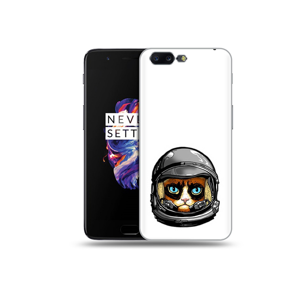 

Чехол MyPads Tocco для OnePlus 5 кот космонавт, Прозрачный, Tocco