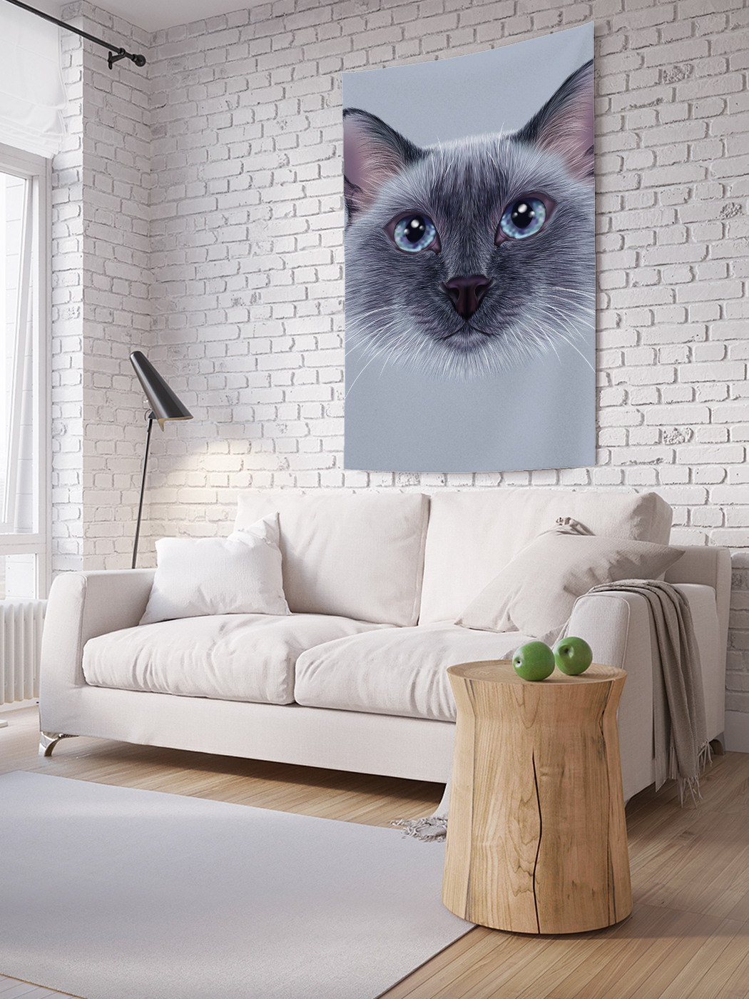 

Вертикальное фотопанно на стену JoyArty Серая кошка 150x200 см, Серая кошка
