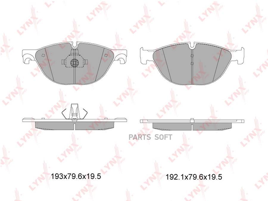 

Тормозные колодки LYNXauto передние дисковые BD1431