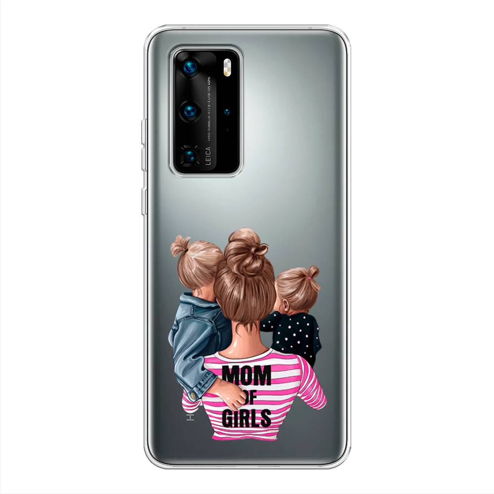 

Чехол Awog на Huawei P40 Pro "Mom of Girls", Синий;розовый;черный, 610950-6