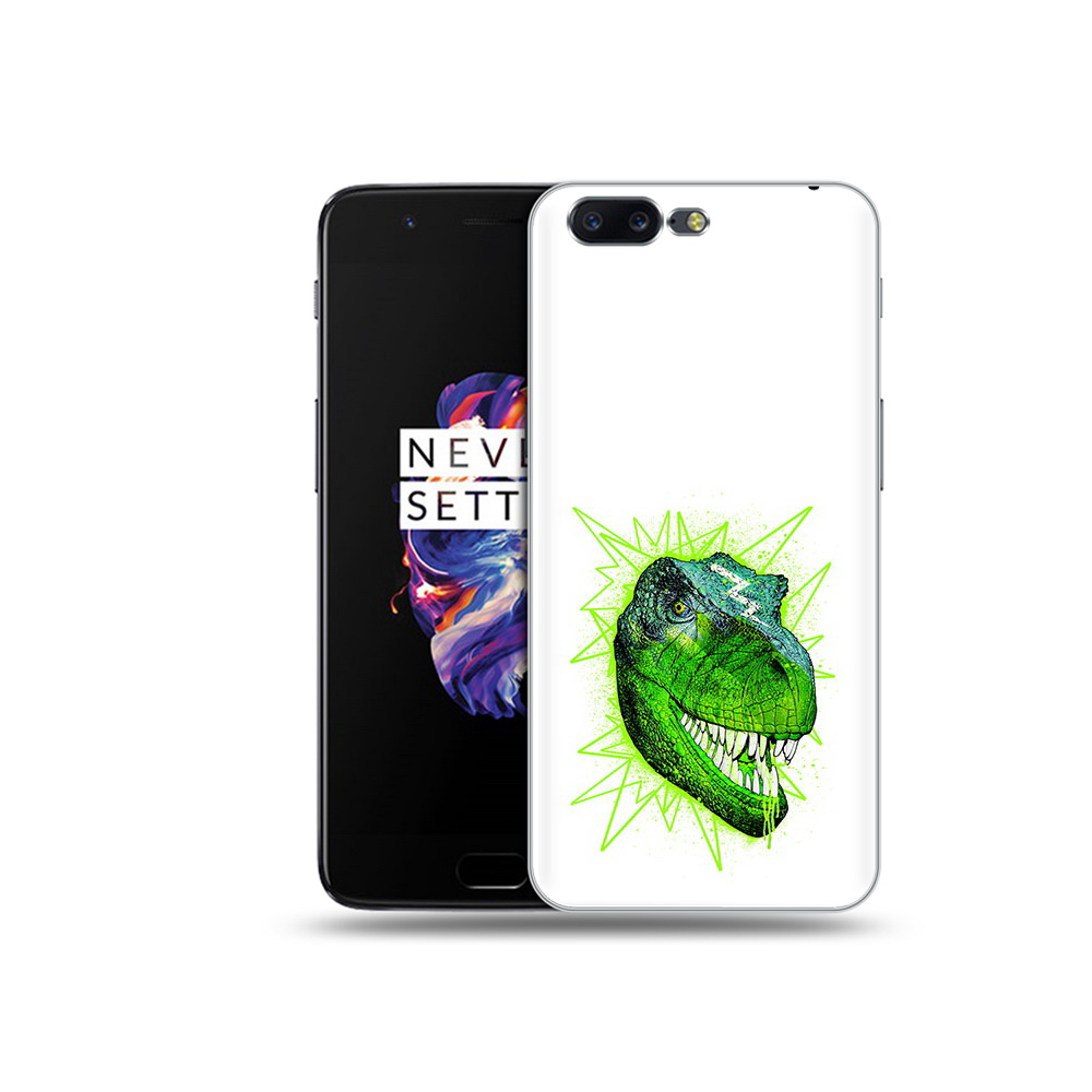 

Чехол MyPads Tocco для OnePlus 5 зеленый динозавр, Прозрачный, Tocco