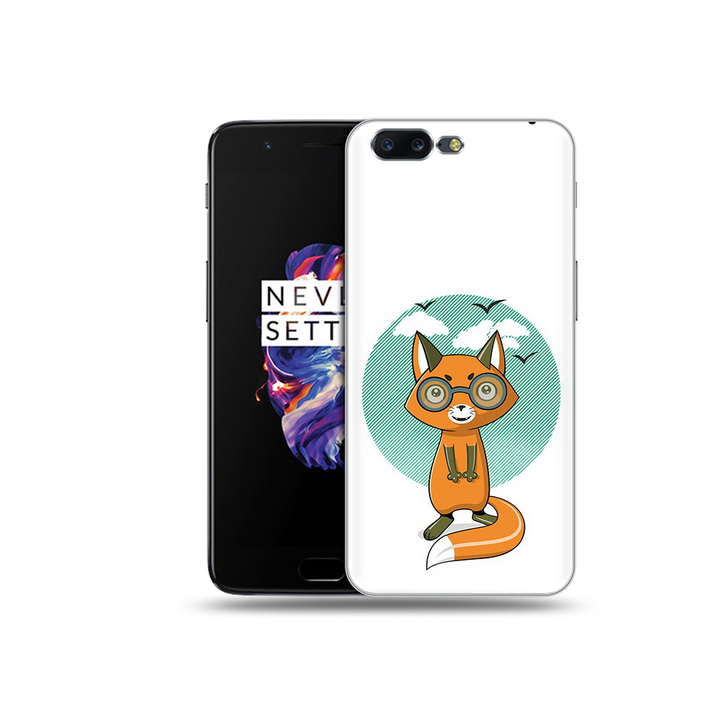 

Чехол MyPads Tocco для OnePlus 5 задумчивая лиса, Прозрачный, Tocco