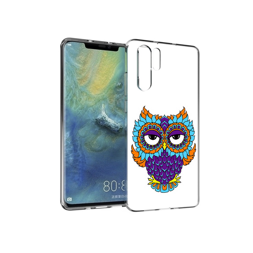 

Чехол MyPads Tocco для Huawei P30 Pro Цветная сова, Прозрачный, Tocco