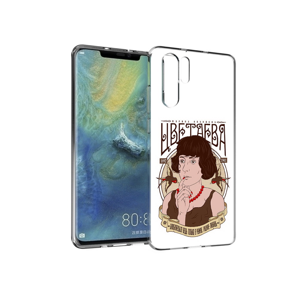 

Чехол MyPads Tocco для Huawei P30 Pro Цветаева, Прозрачный, Tocco