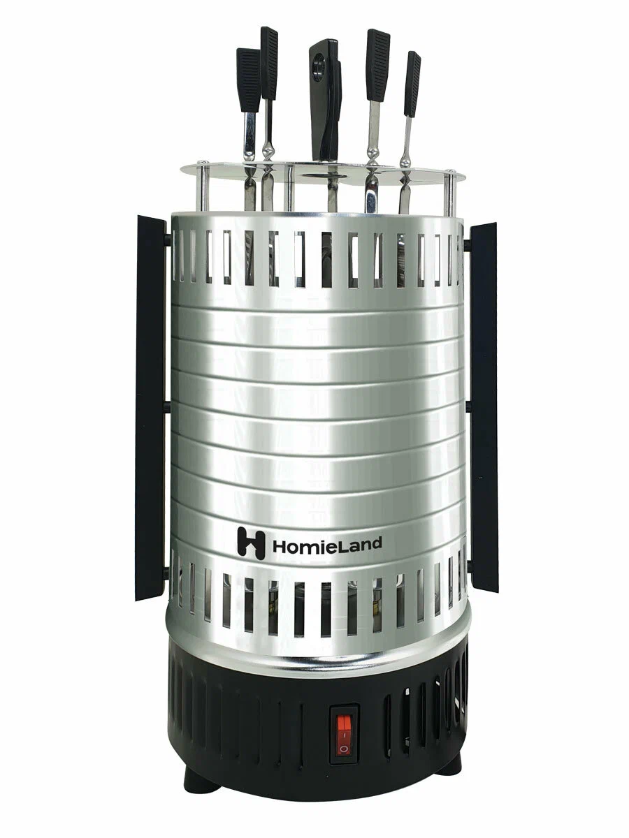 

Электрошашлычница Homieland HL-5100 серебристый, HL-5100