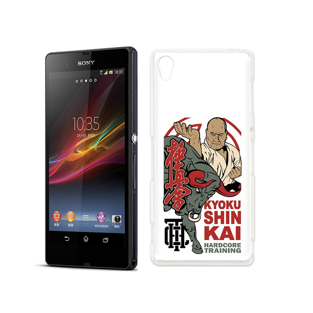 

Чехол MyPads Tocco для Sony Xperia Z единоборства рисунок, Прозрачный, Tocco