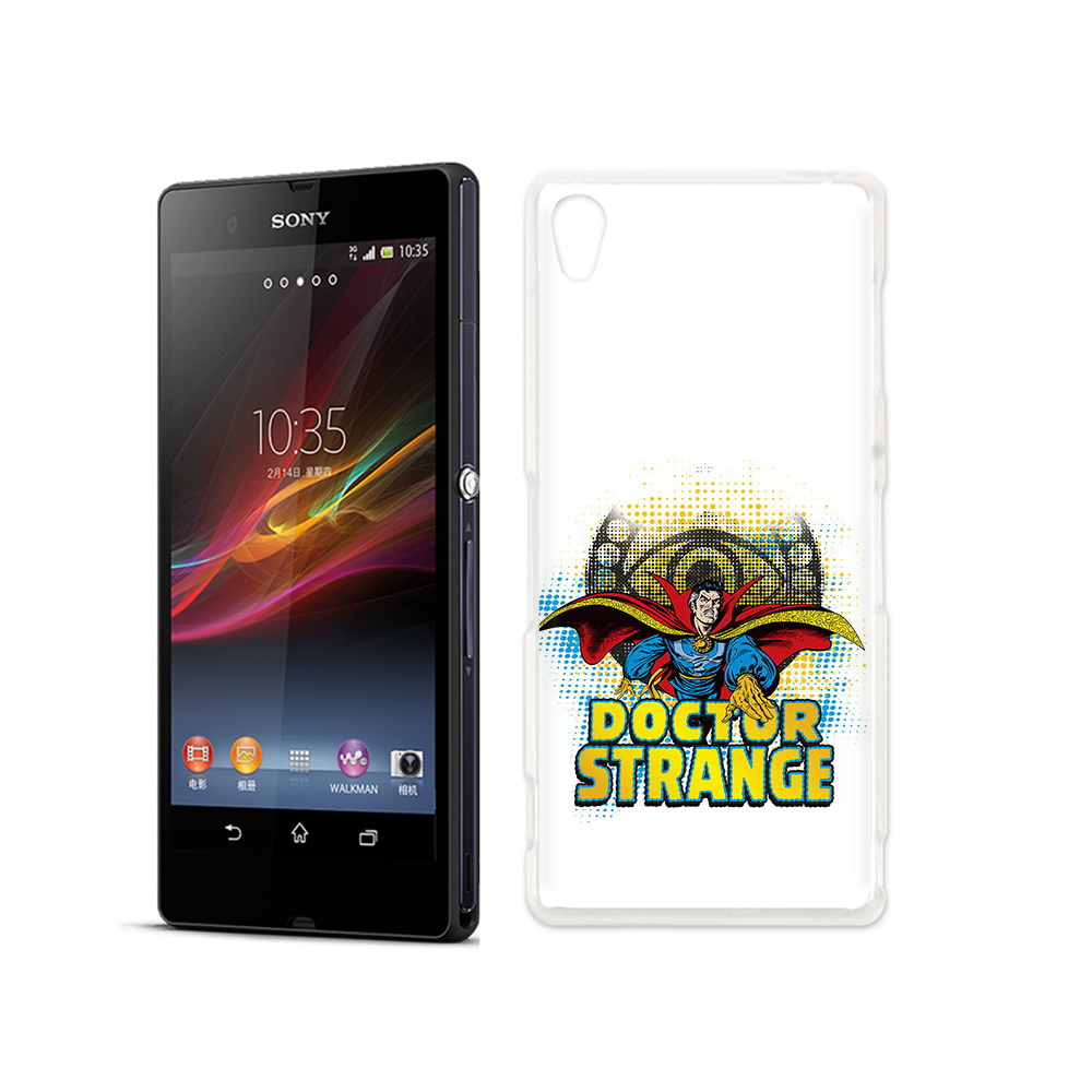 

Чехол MyPads Tocco для Sony Xperia Z доктор стренж рисунок, Прозрачный, Tocco