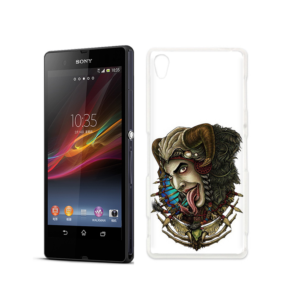 

Чехол MyPads Tocco для Sony Xperia Z длинный язык, Прозрачный, Tocco