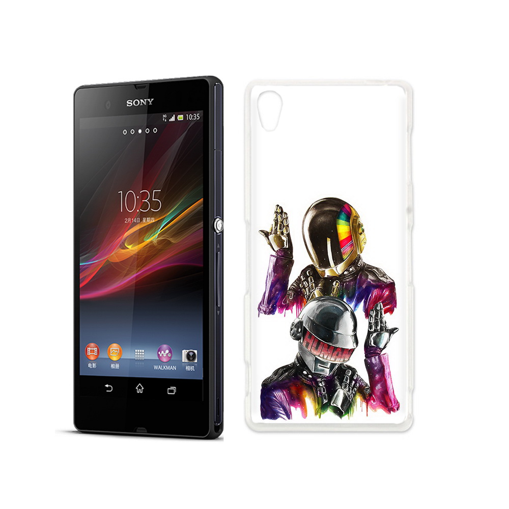 

Чехол MyPads Tocco для Sony Xperia Z диско космонавты, Прозрачный, Tocco