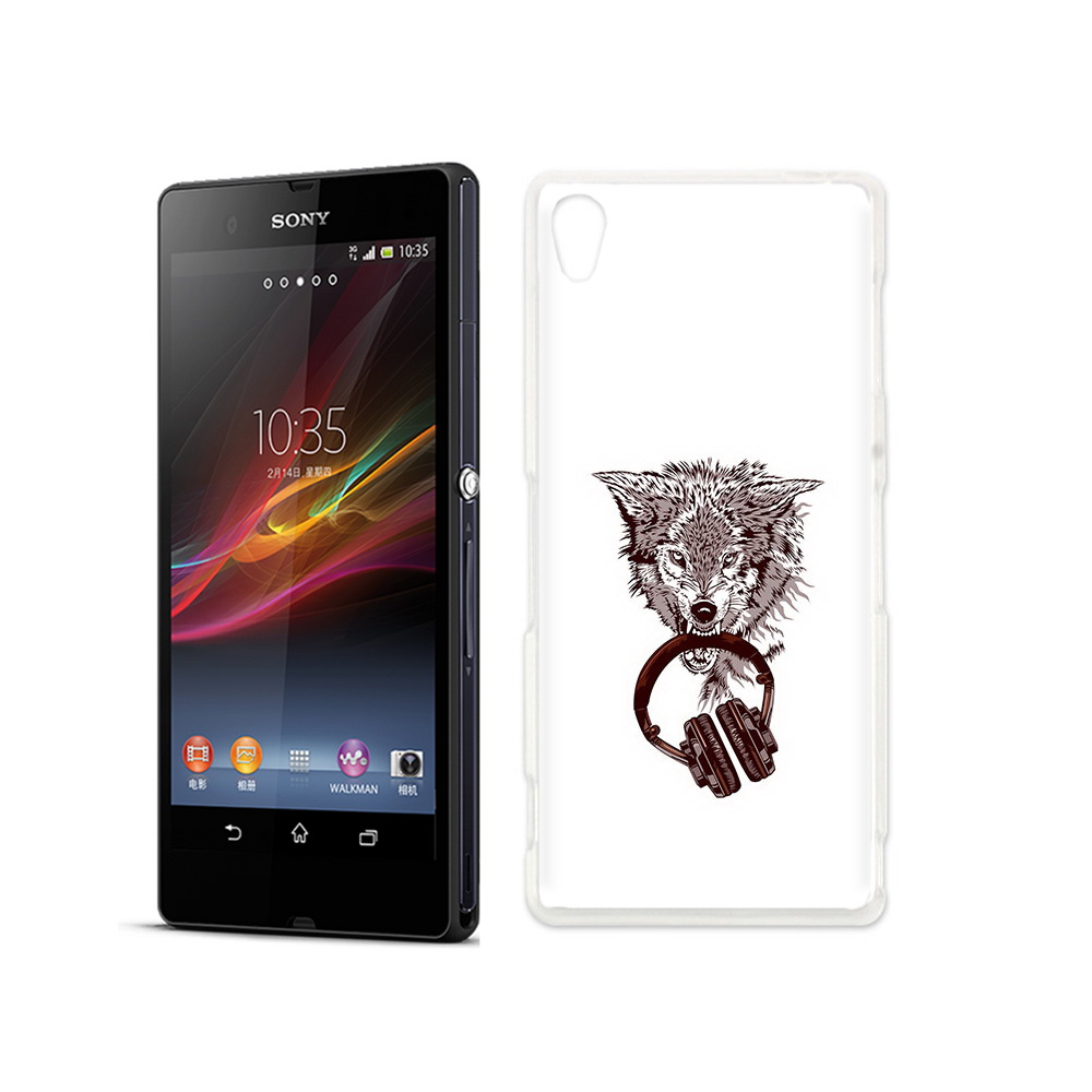 

Чехол MyPads Tocco для Sony Xperia Z дикий волк, Прозрачный, Tocco