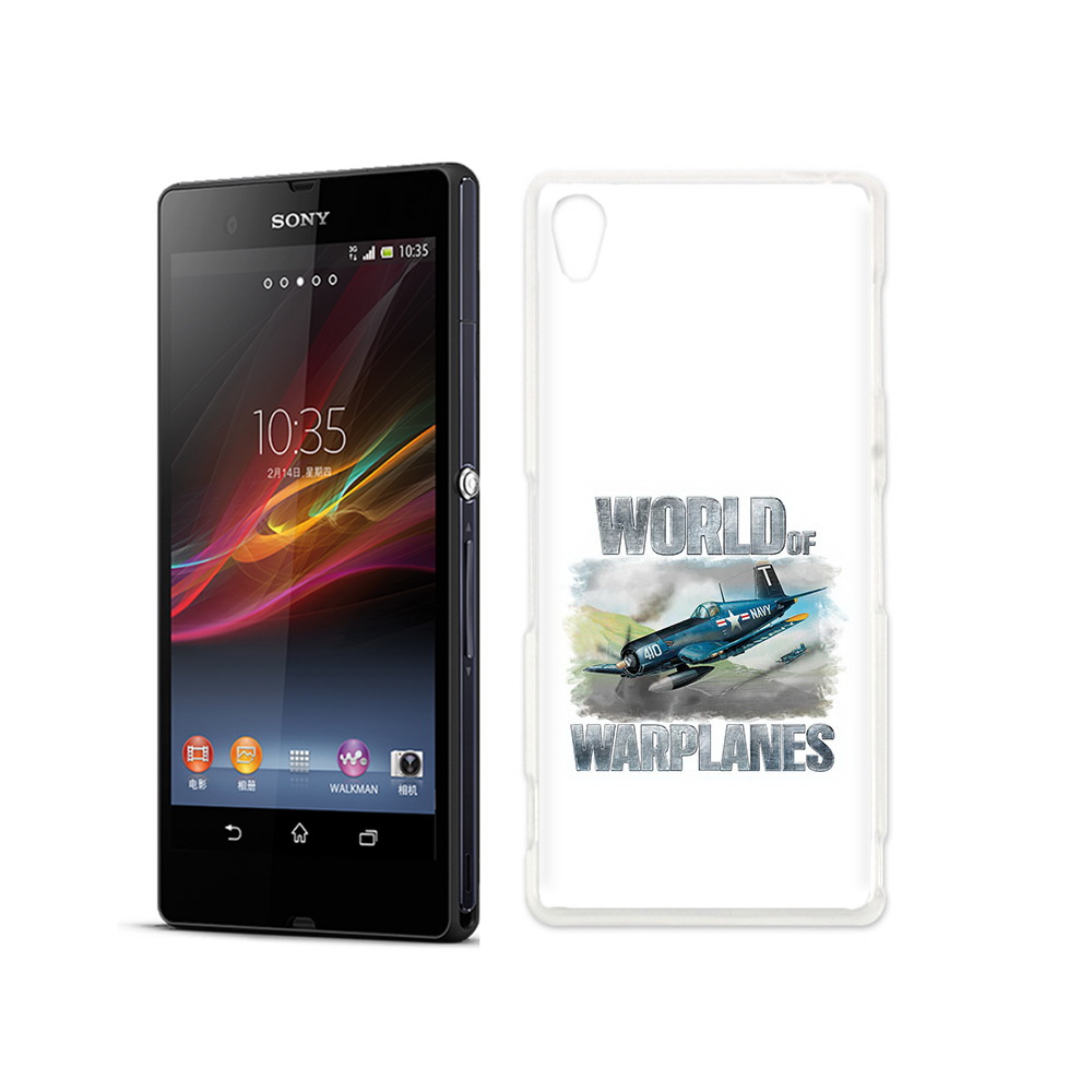 

Чехол MyPads Tocco для Sony Xperia Z Боевой самолет, Прозрачный, Tocco