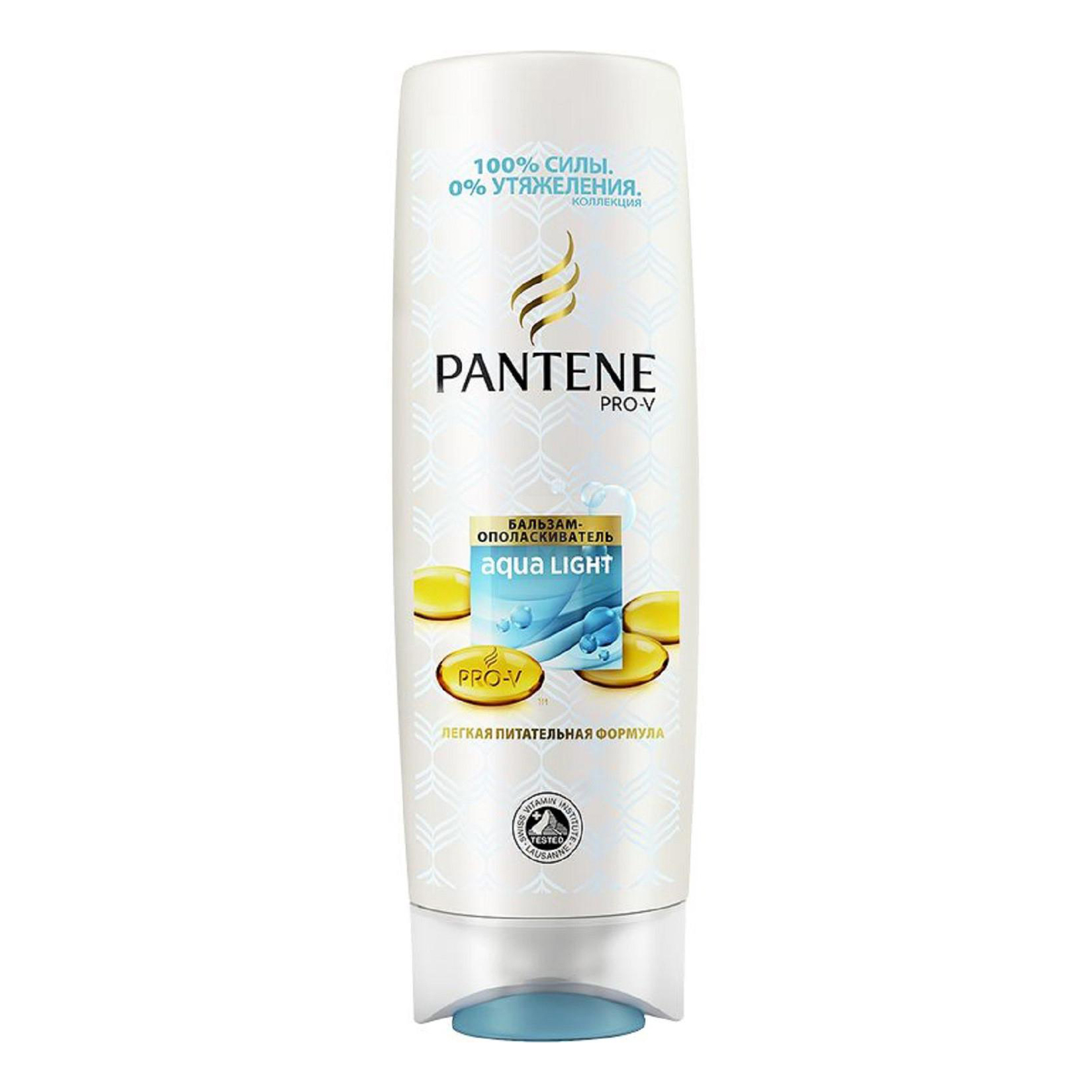 

Бальзам Pantene Аква Лайт Легкий питательный для тонких склонных к жирности волос 360 мл